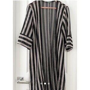 Women's‎ Lightweight Duster Cardigan - Wild Fable Black Multi XXL/XXXL